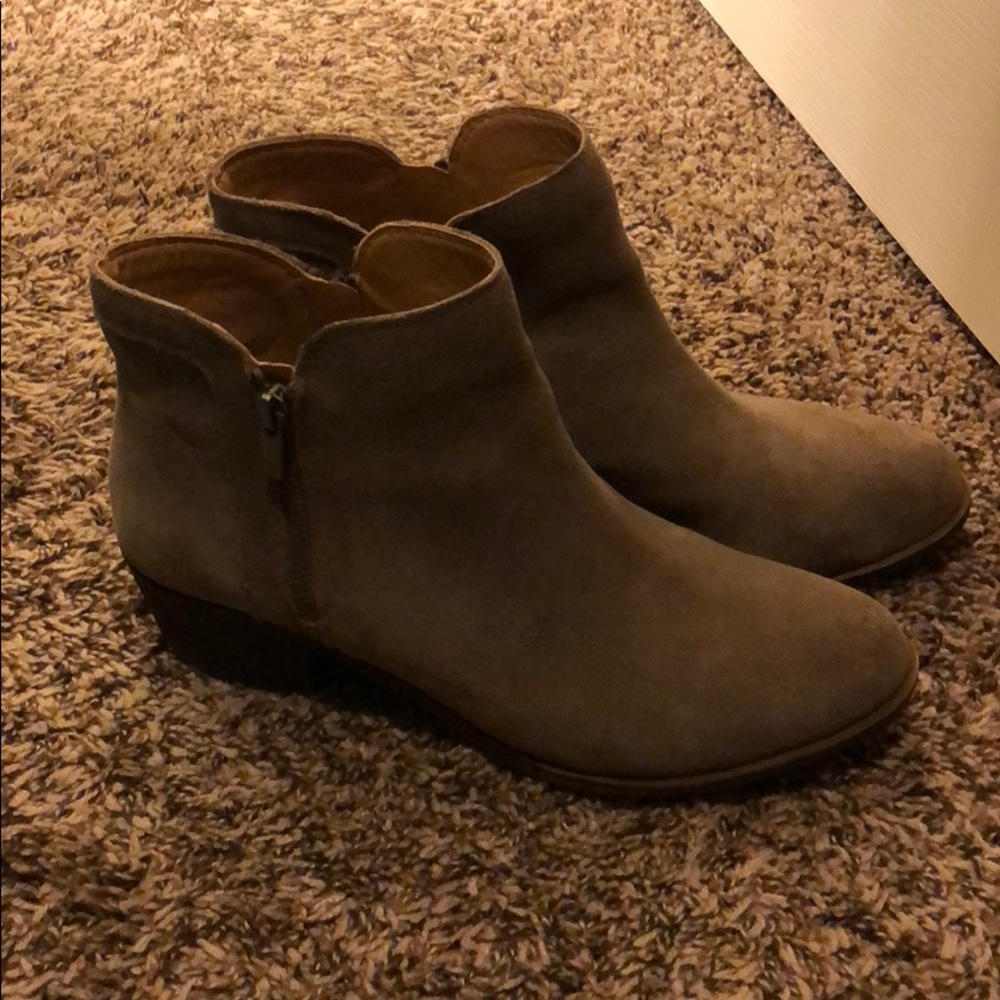Suede lucky brand booties